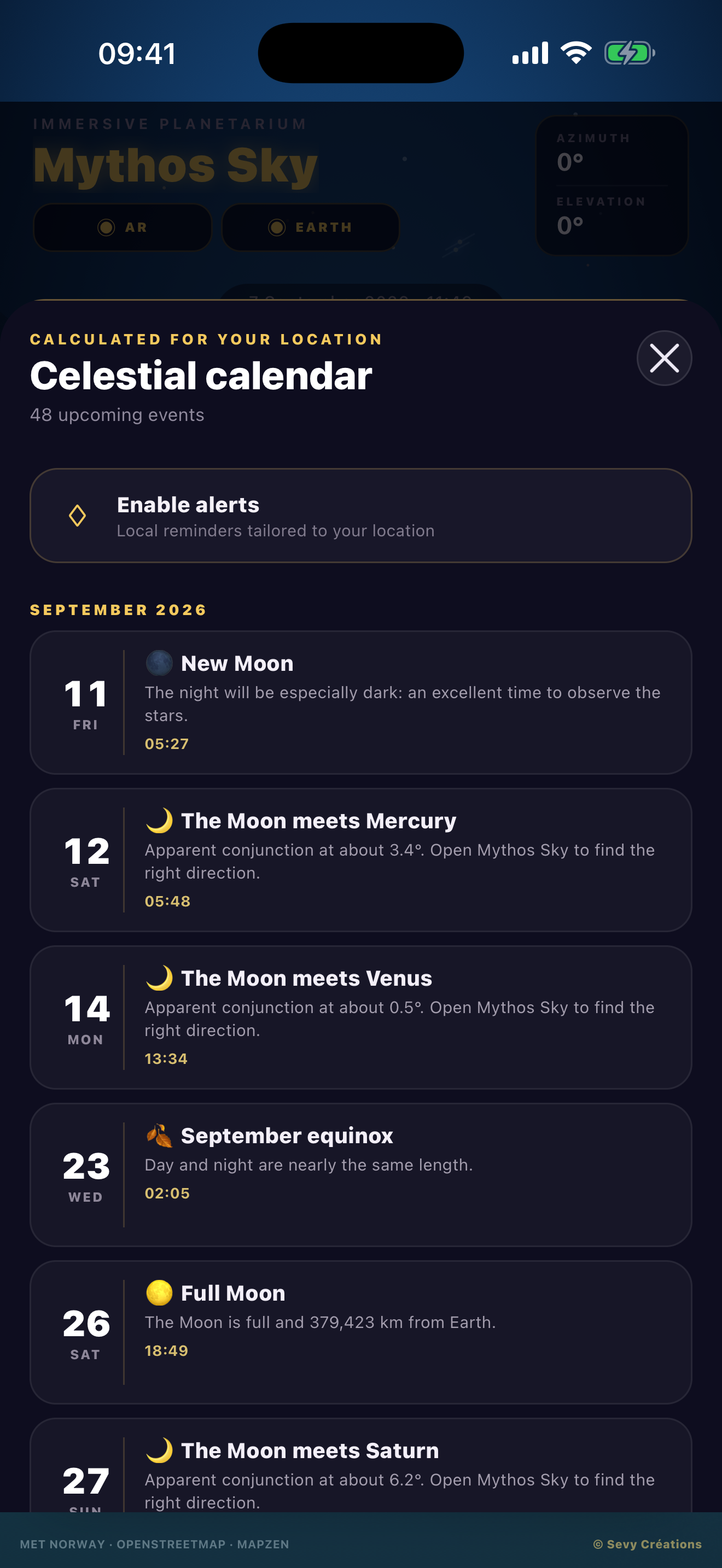 Agenda astronomique
